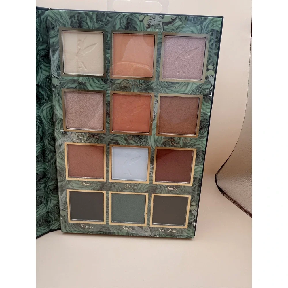 Disney Tinker Bell Eyeshadow Palette Taste Beauty 12 Shades Mirror NEW Beauty